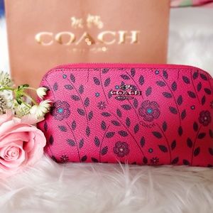 Coach New York Small Leather Cosmetic Case